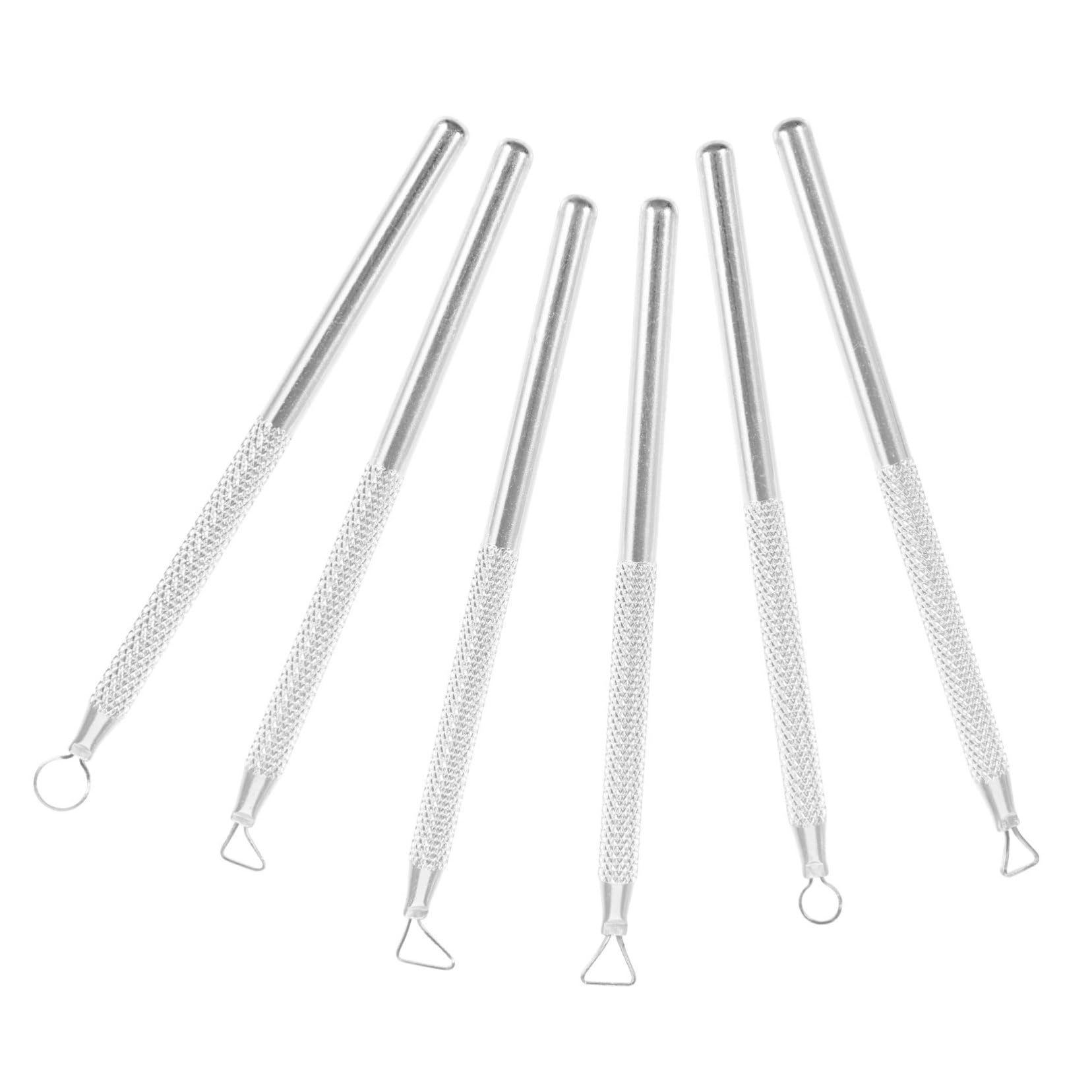 Uonlytech De Raspador De Arcilla Herramientas De Arcilla Esculpiendo Modelado Rueda De Alfarería Cerámica Moldura Sellos De Arcilla Aluminio 6 Piezas X 4