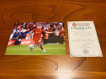 Amazon.co.jp: ツィミカス 直筆サイン入り 写真 証明書付き リバプール