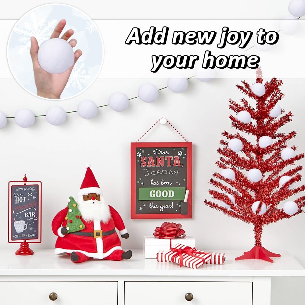 Tapis De Neige Artificielle 90x240 Cm - Décoration Noël Hiver, Polyester Blanc - 13
