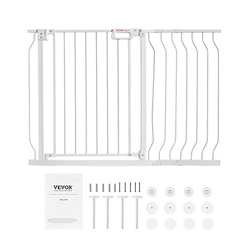 Miniatura 9 de VEVOR - Puerta de bebé extra ancha de 29.5 a 46 pulgadas para escaleras, puerta de perro de cierre automático para la casa, puertas para mascotas