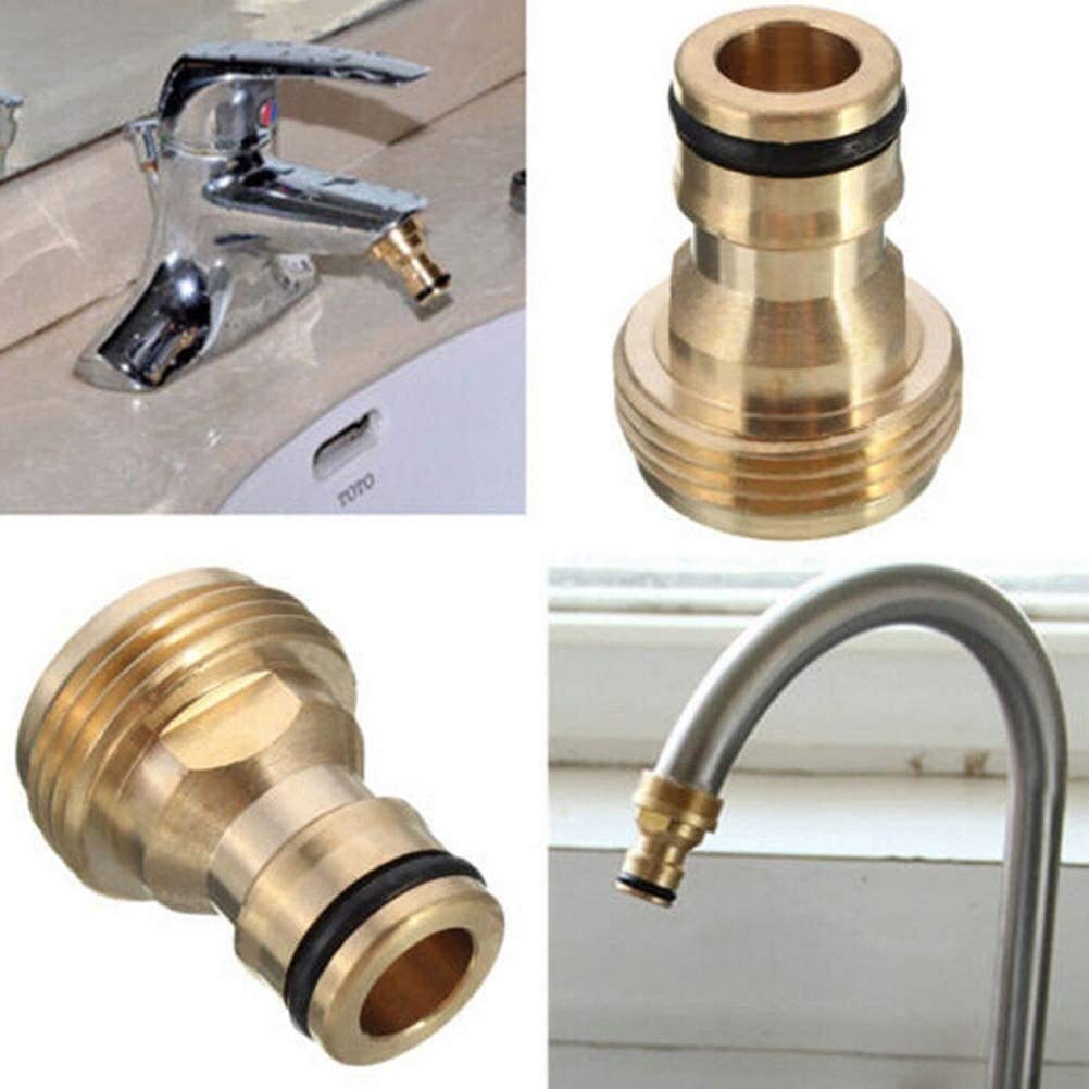 Raccordi filettati Connettori per tubi in ottone Rubinetti in ottone Connettore standard Pistola per lavatrice Raccordo a collegamento rapido Collegamenti per tubi per attrezzi da giardino Convertit