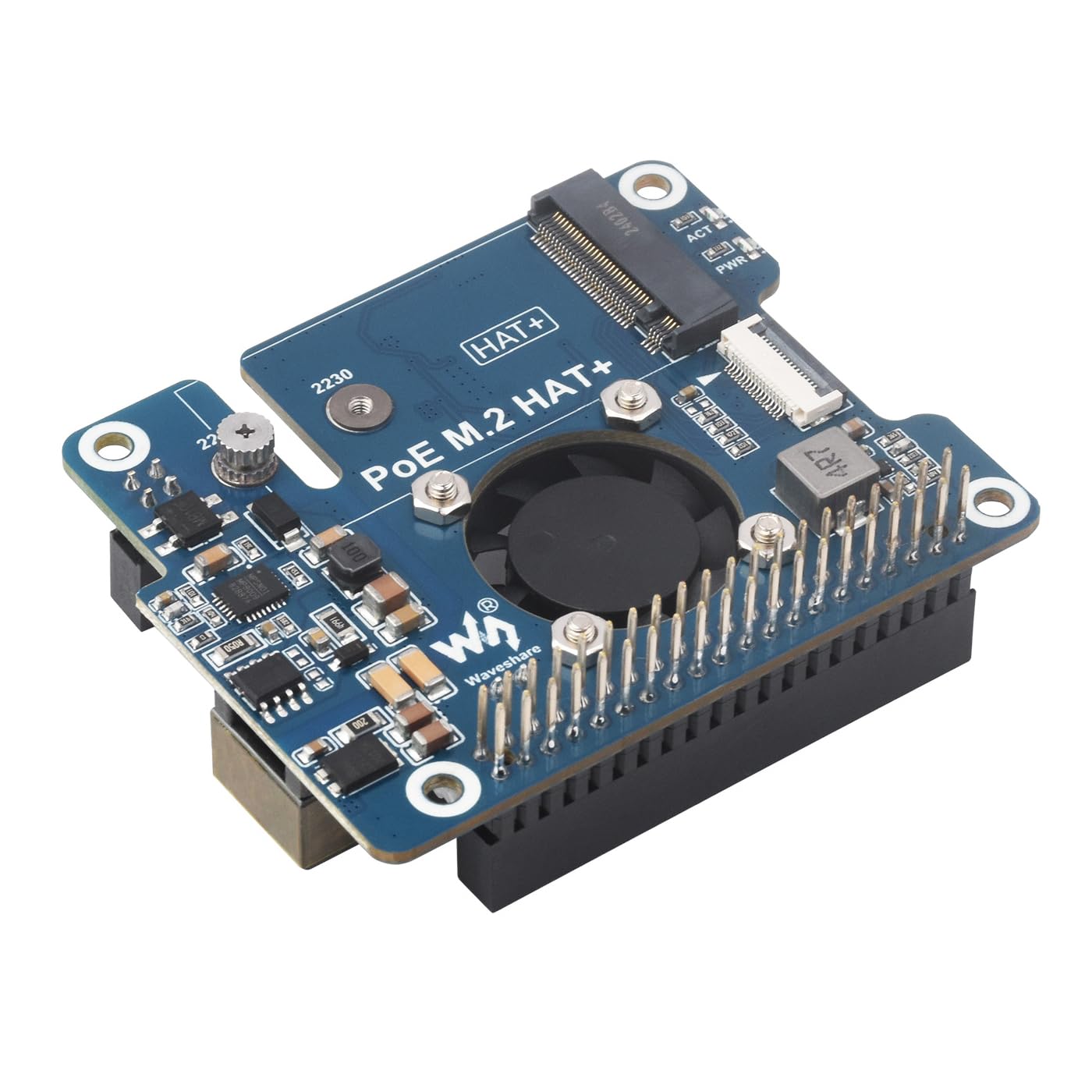 Amazon.co.jp: PI5 PoE モジュール HAT ファン PCIe to M.2 NVMe SSD