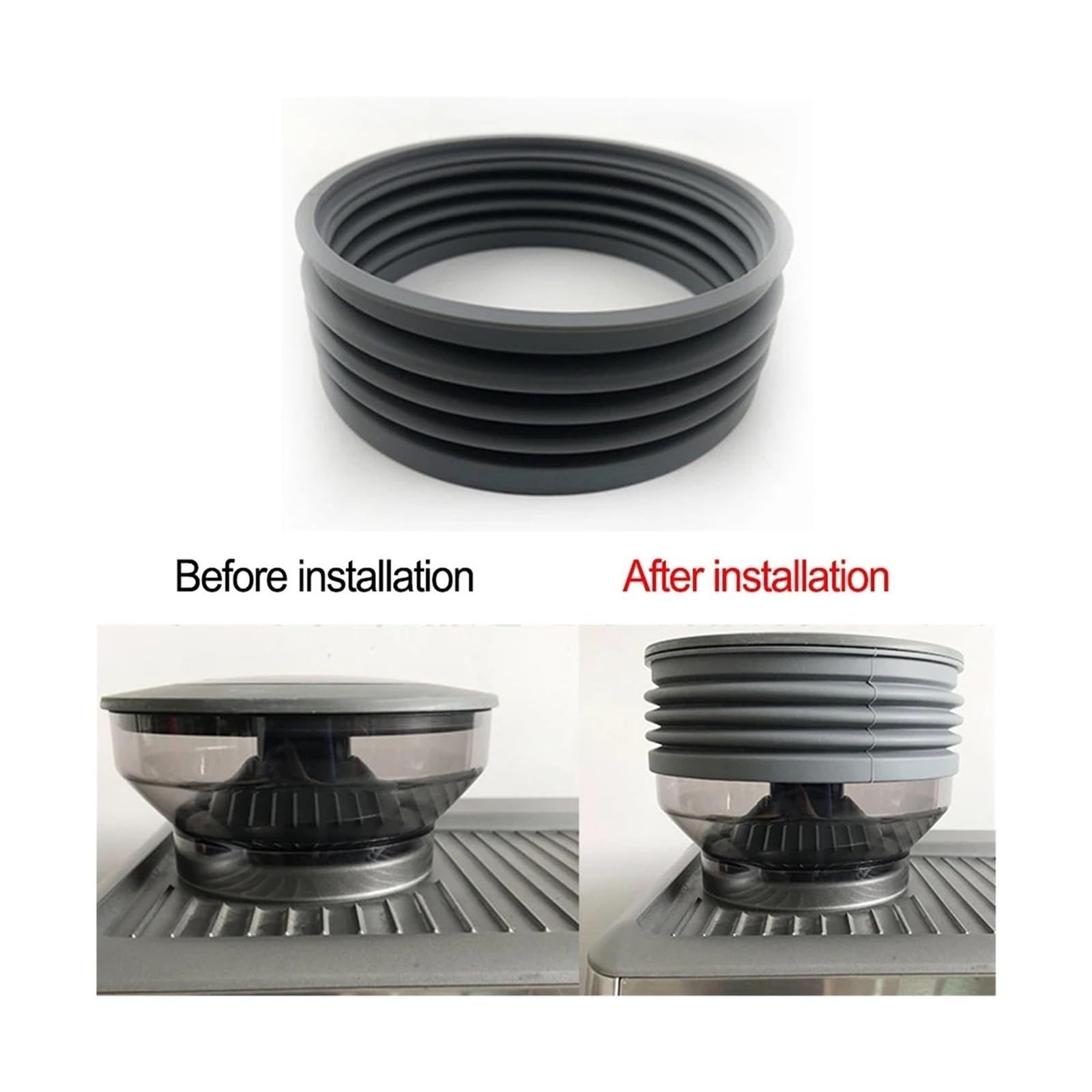 Compatible Con Breville, Tolva De Dosis De Café H | Rollo de compresión de Silo de frijol, 1/3 Uds., con fuelle, reemplazo de dosis de volumen comprimido h(1pc filter)