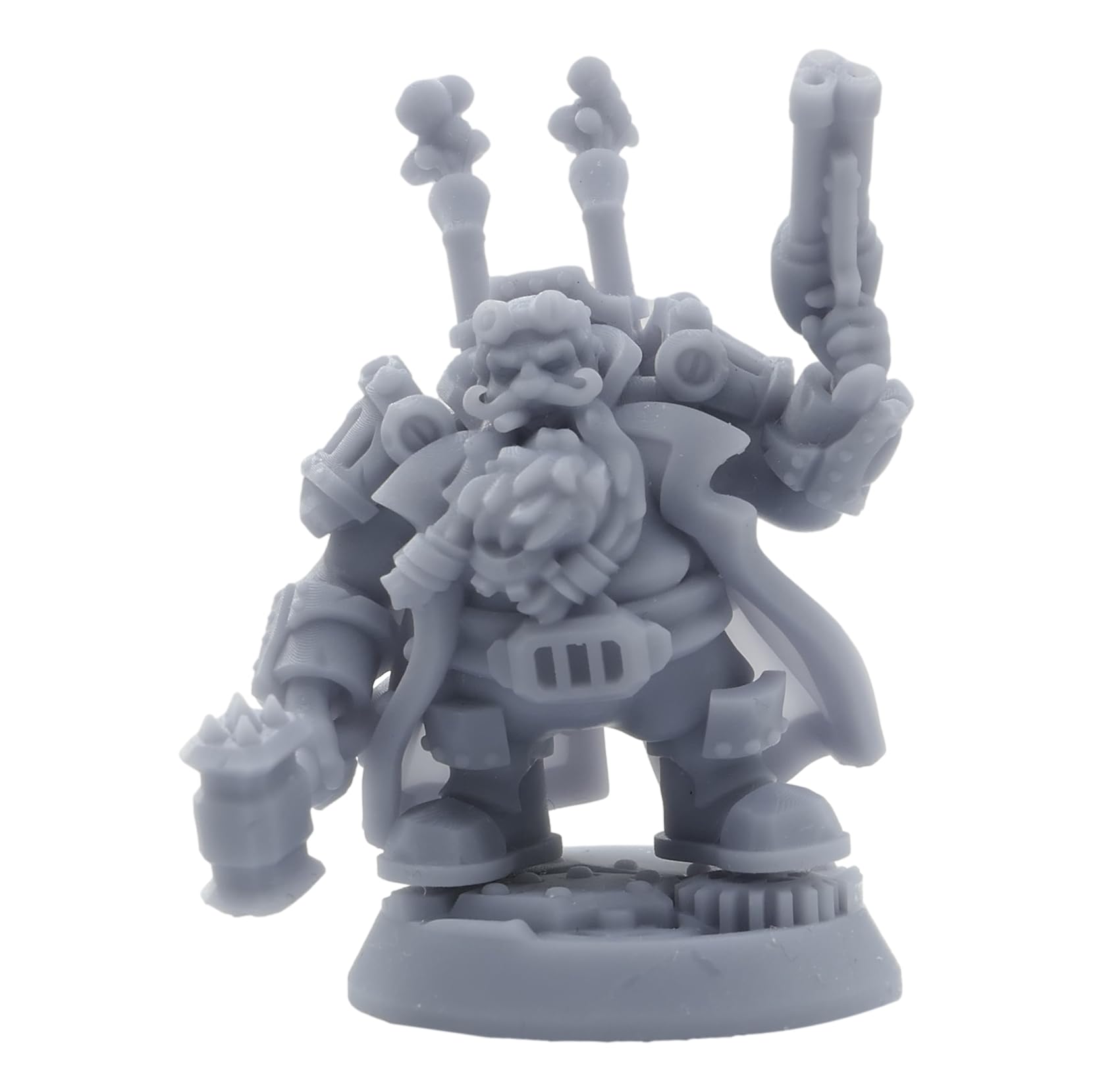 Steampunk Dwarven Dwarf Guard Commander Paintable Miniature
