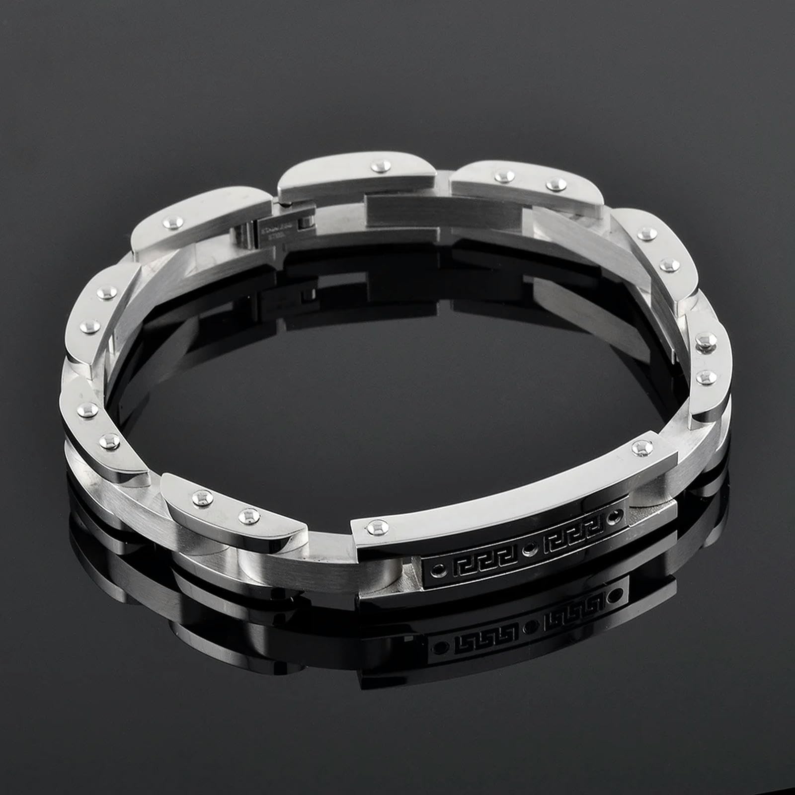 Bijoux de crémation pour cendres bracelet urne commémoratif acier inoxydable homme femme 20 cm