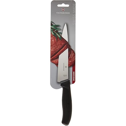 Victorinox 22 cm Swiss Classic Carving Knife in Blister Pack, Black