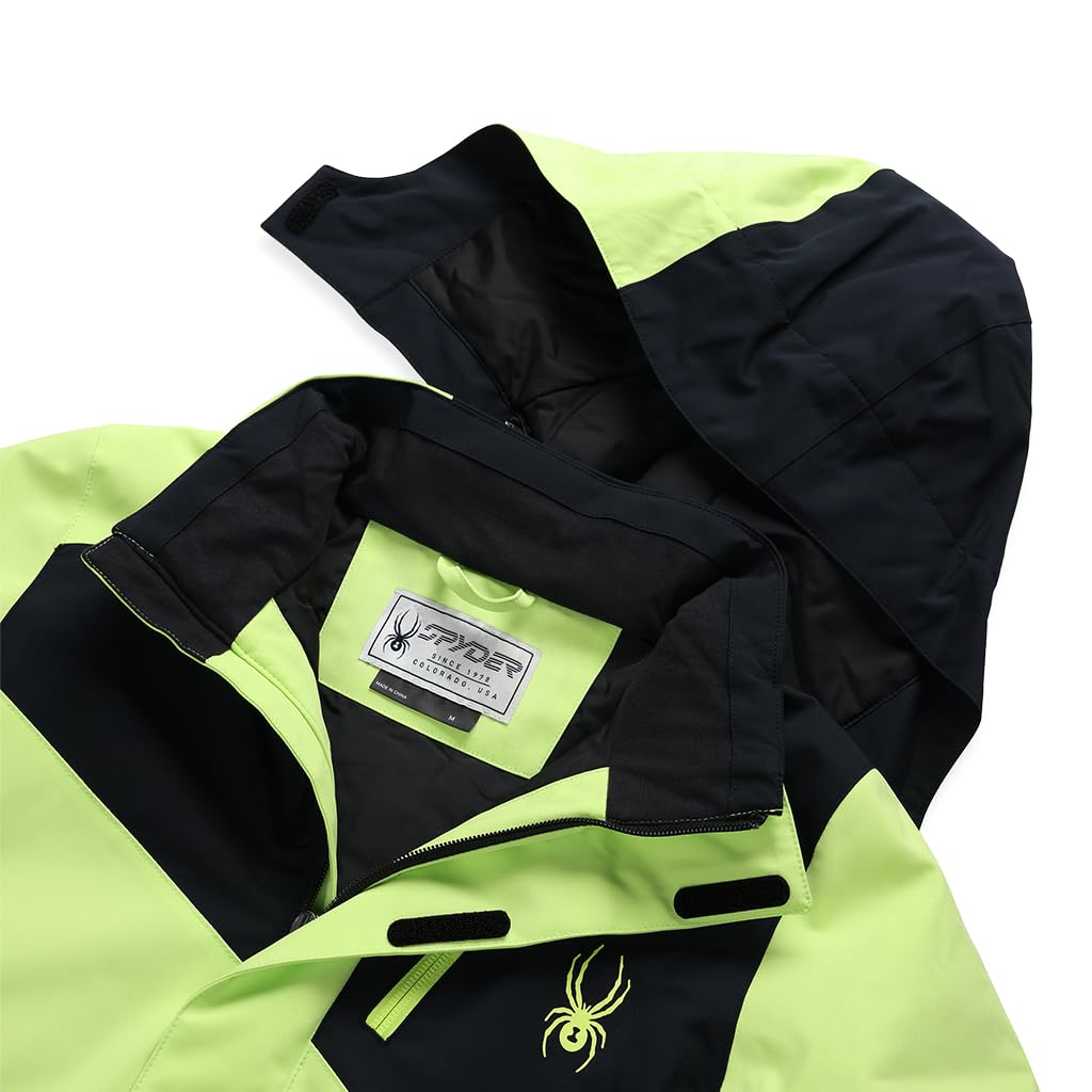 Spyder Turner Jacket, Boys, Lime Ice, XL