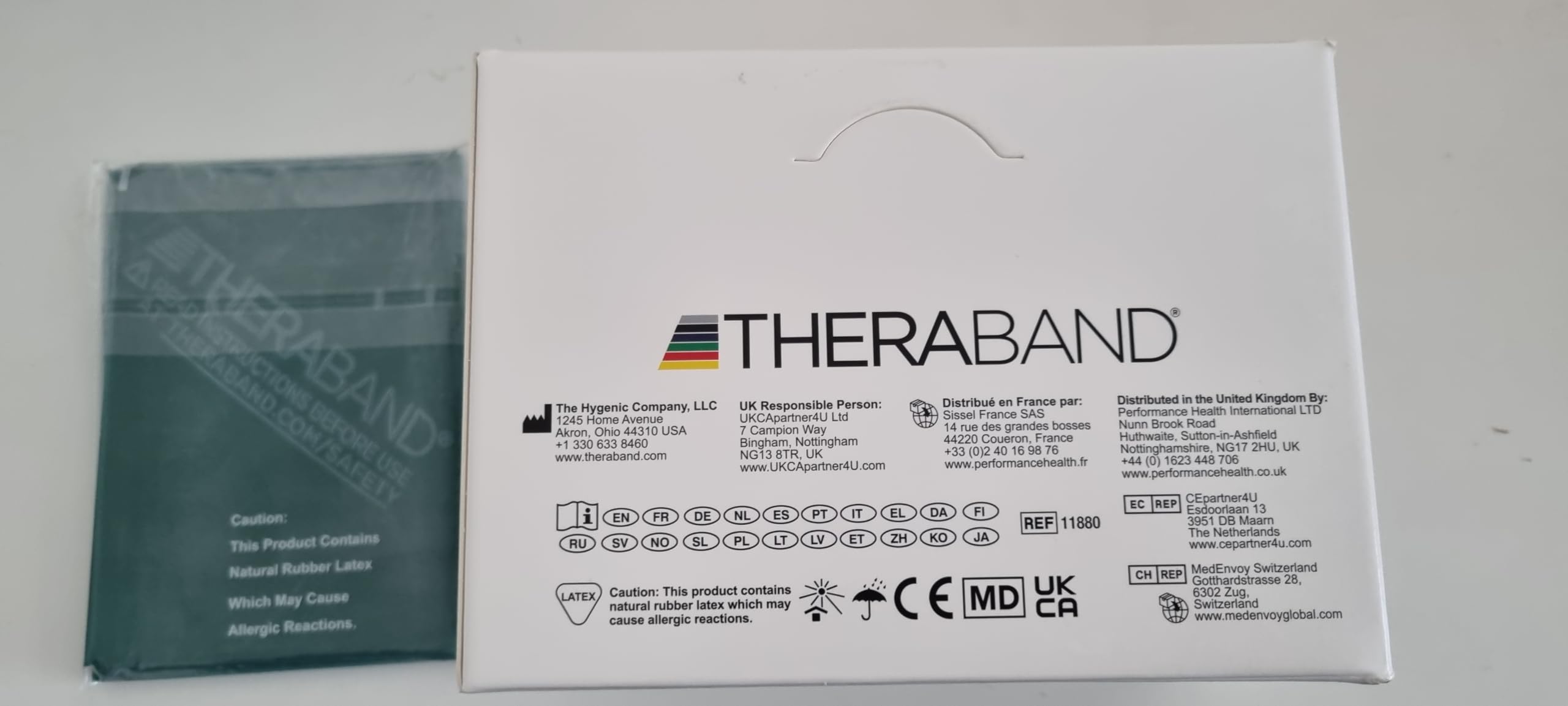 Theraband Fascia Elastica per Esercizi (Verde, 1,5 MT)