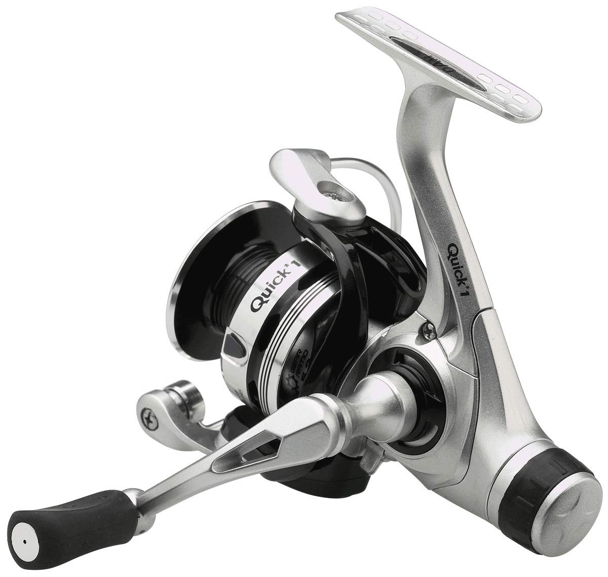 DAM Quick 1 FS, Moulinet de Pêche, Moulinet Spinning, Moulinet de Pêche à Grande Vitesse avec Système de Traînée Lisse pour Une Performance Ultime, Unisexe, Noir, 5000