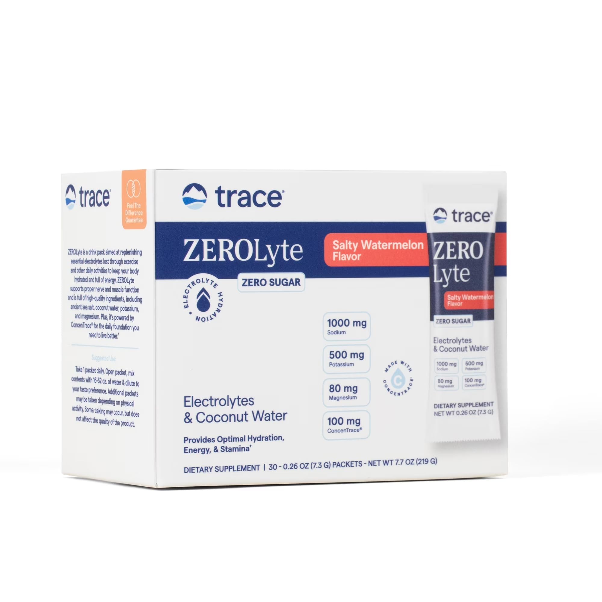 Trace Minerals ZeroLyte Electrolyte Drink Mix