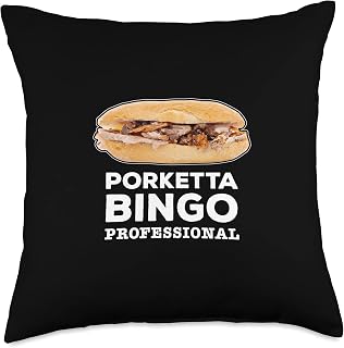 Porketta Porchetta Sudbury Canada Winner Sourdough Bun Sage Throw Pillow
