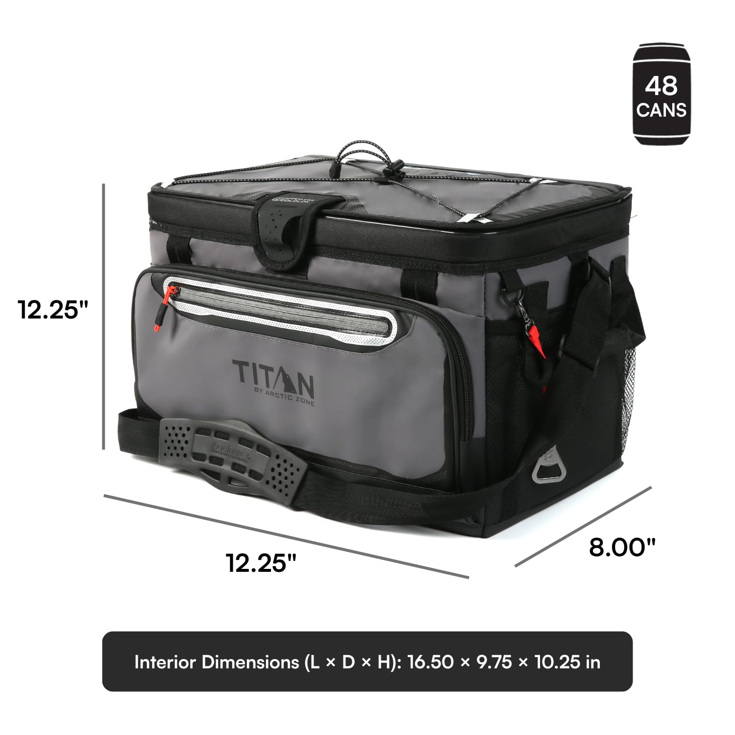 Arctic Zone Titan Deep Freeze Cooler - Zipperless Hardbody Cooler - Deep Freeze Insulation, HardBody Liner, and SmartShelf