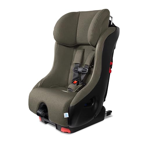 Clek Foonf - Asiento convertible para automóvil con sistema de cierre rígido, sistema de seguridad de zona arrugada, reposacabezas ajustable, diseño
