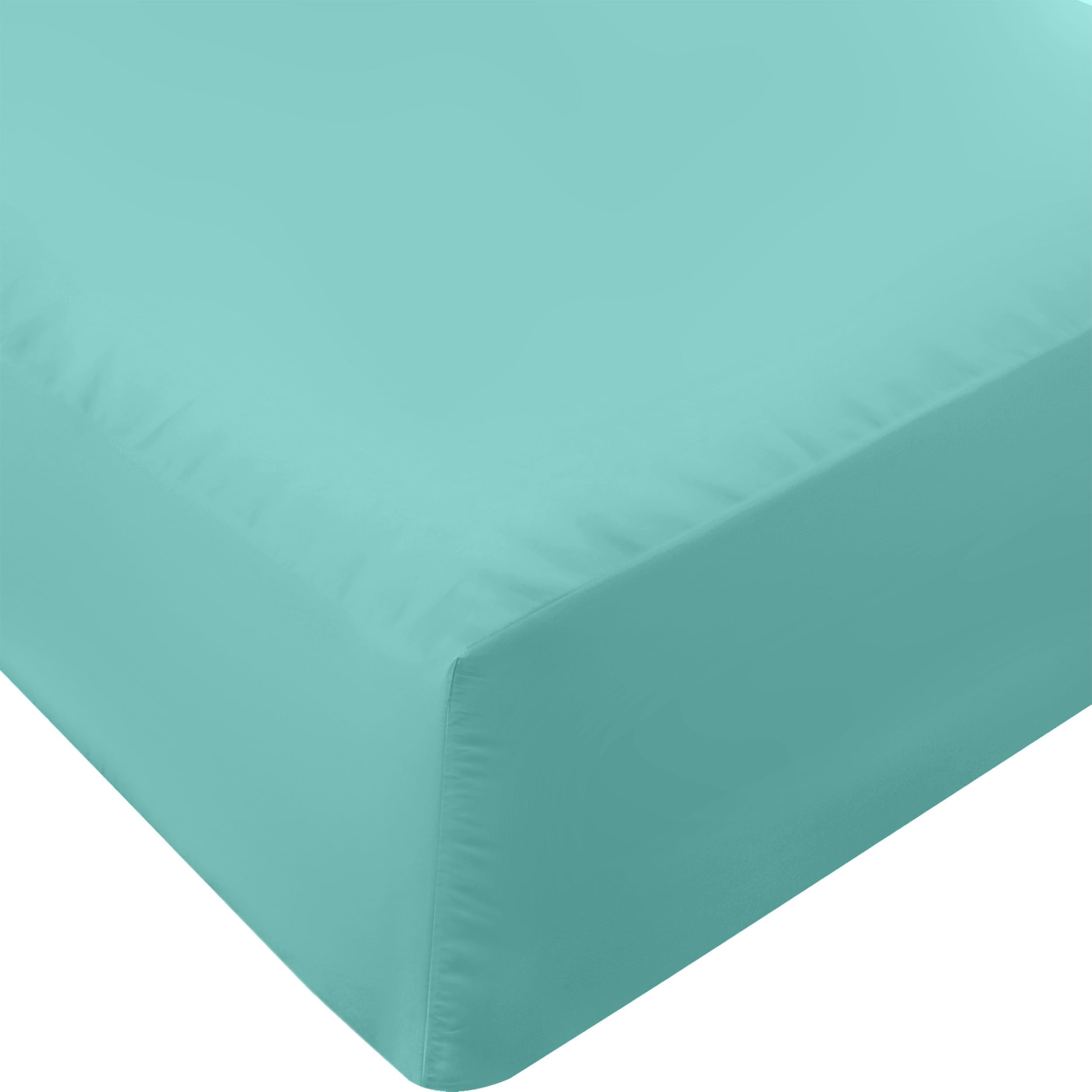 Utopia Bedding フルボックスシーツ - ボトムシーツ - ディープポケット - ソフトマイクロファイバー - 縮みや色あせ防止 - お手入れ簡単 - ボックスシーツ1枚のみ(スパブルー)