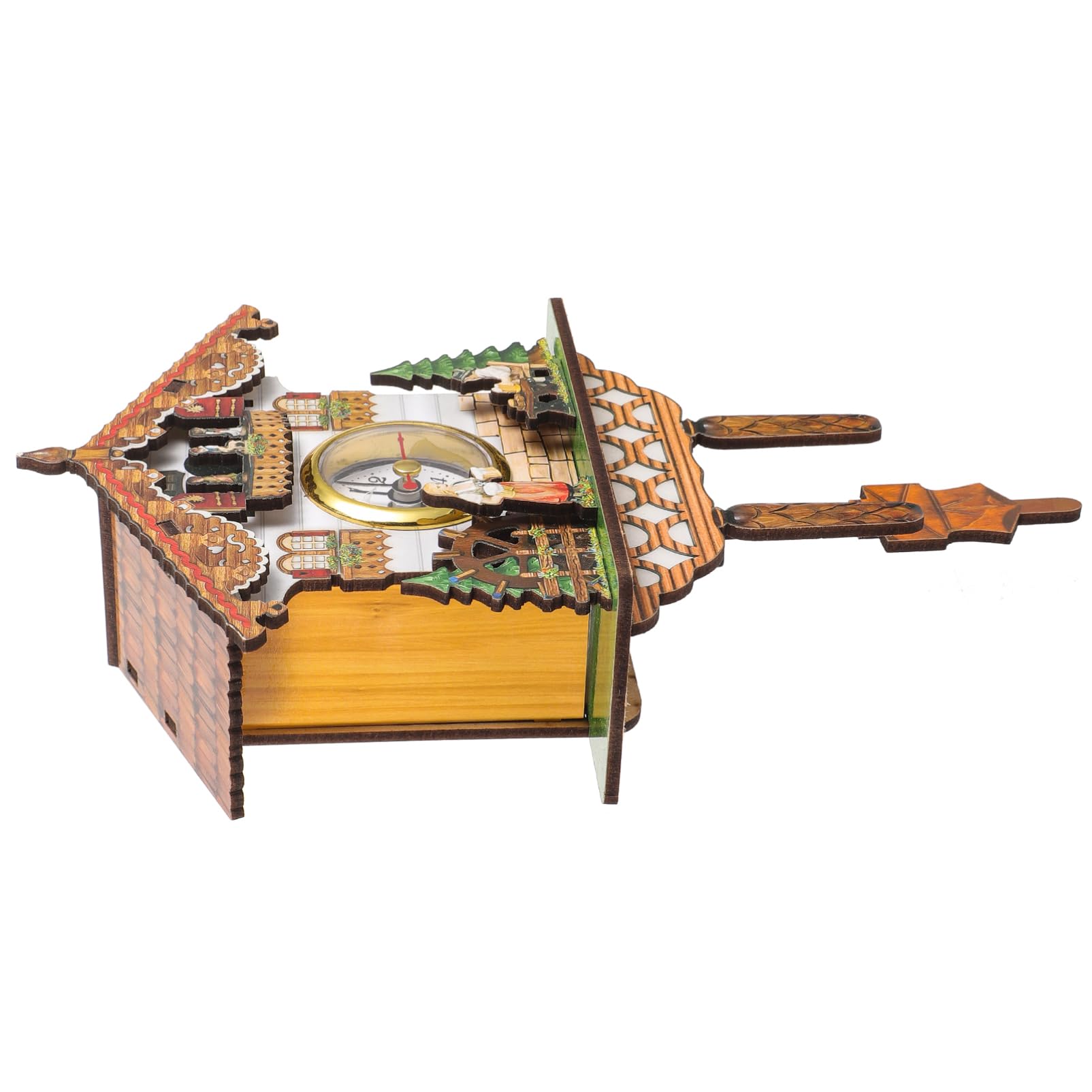 Horloge intérieure coucou traditionnelle en bois pour salon chaleureux