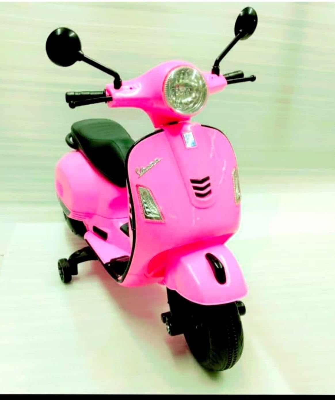 Electric Ride Baby Pink Vespa Kids Rideon Vespa Scooty With