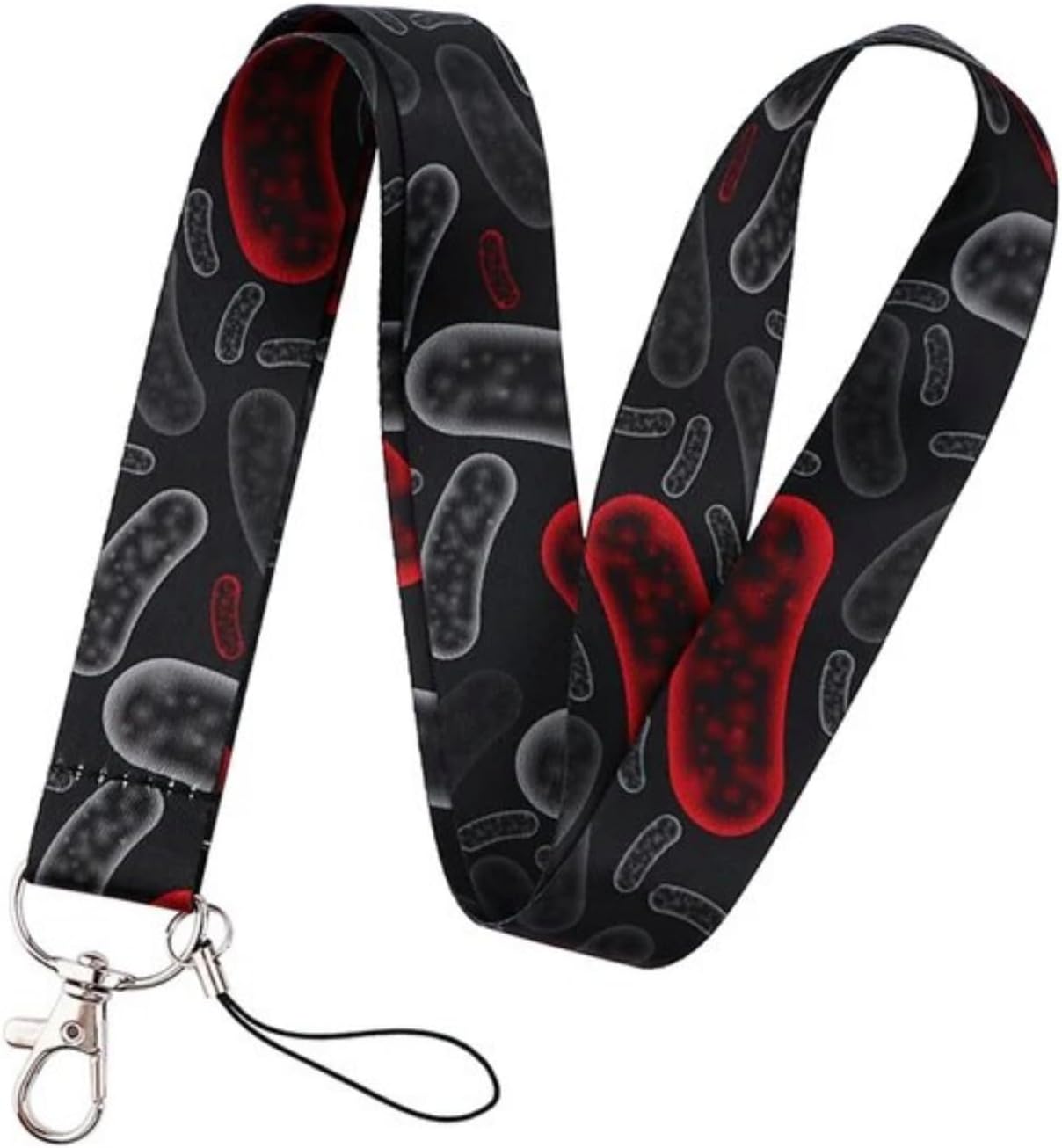 Virus Viral Cells Cellular MicroBiology Medical Research Science 17.7" Neck Lanyard Keychain Holder ID Badge Mobile Phone Pin Strap, Mixed