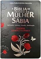 Bíblia da mulher sábia full color c/ harpa - Tulipa preta