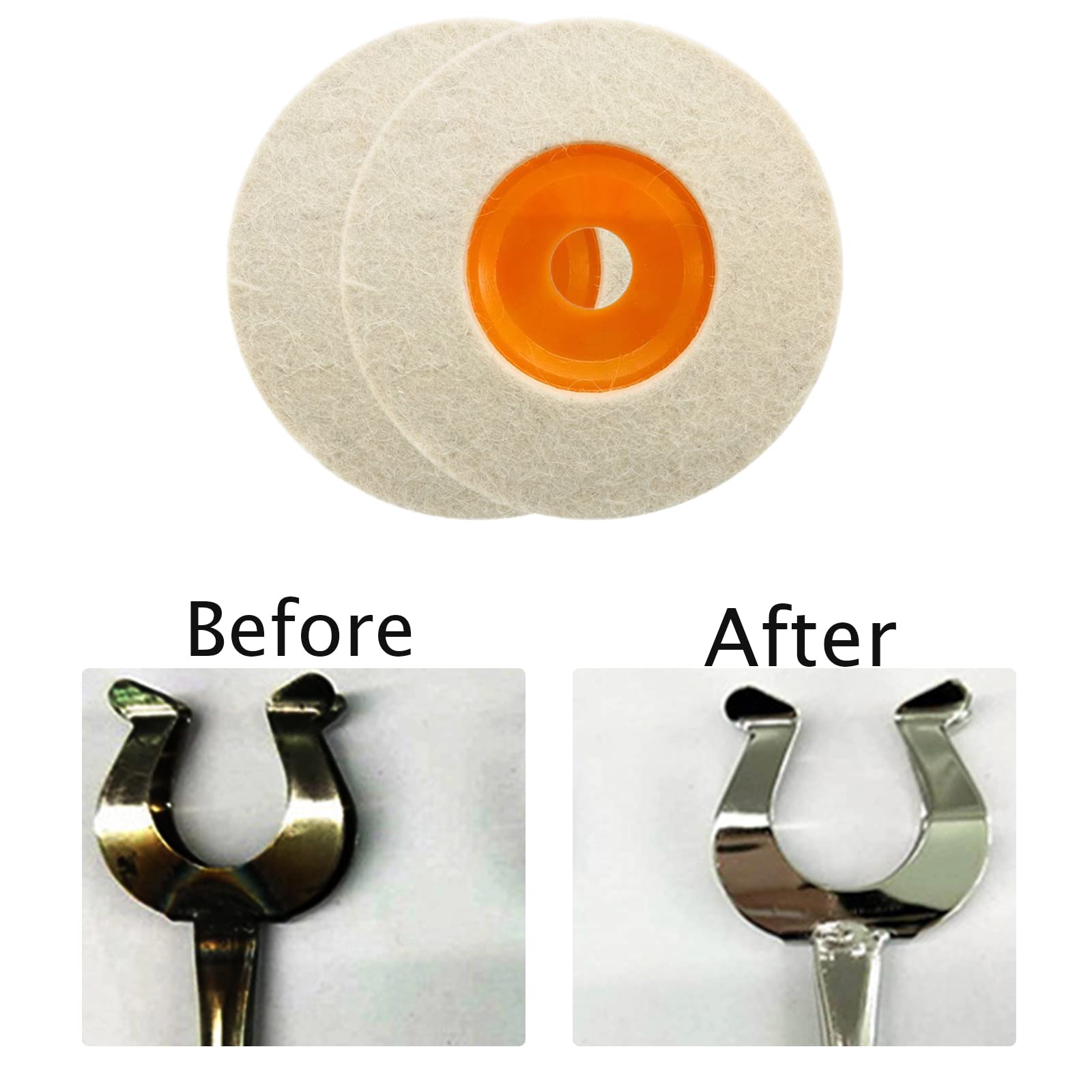 4 Dischi Di Lucidatura In Lana Per Smerigliatrice Angolare - Spessore 12mm | Per Vetro, Metallo, Ceramica E Gioielli - Foto 2