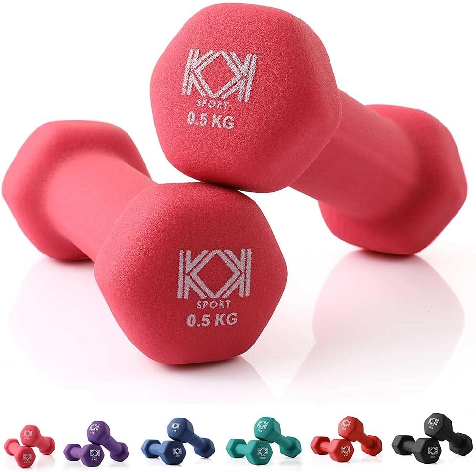 Neoprene Dumbbells for Home, and Gym- Hand Weights Dumbbells for Exercise, Fitness, Training, and Weight Lifting