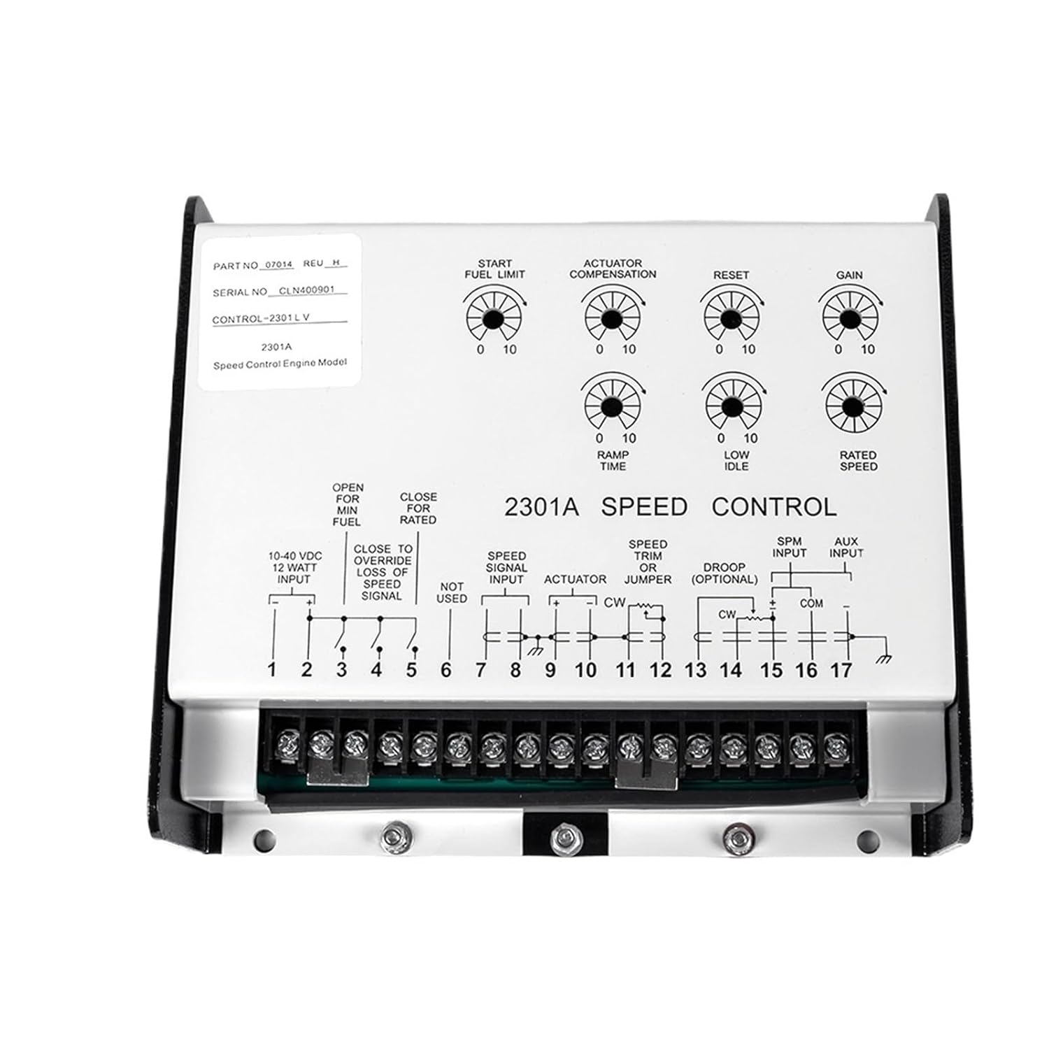 Generator Speed Control Parts 2301A Speed Controller PN 9907-014 Diesel Engine Generator Electronic Speed Controller(2301A Long Version)
