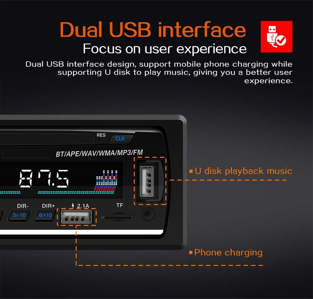 SWM-530 Car Stereo Player controls