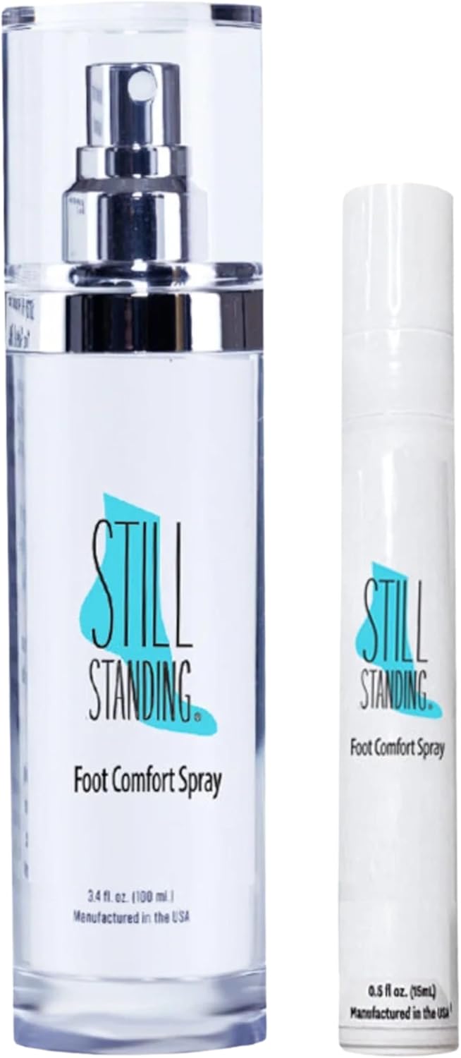 Still Standing Advance Formula Leakproof 15ml Travel Spray Set, Cooling Menthol Foot Spray for High Heel & Shoe Relief, 3 Pack