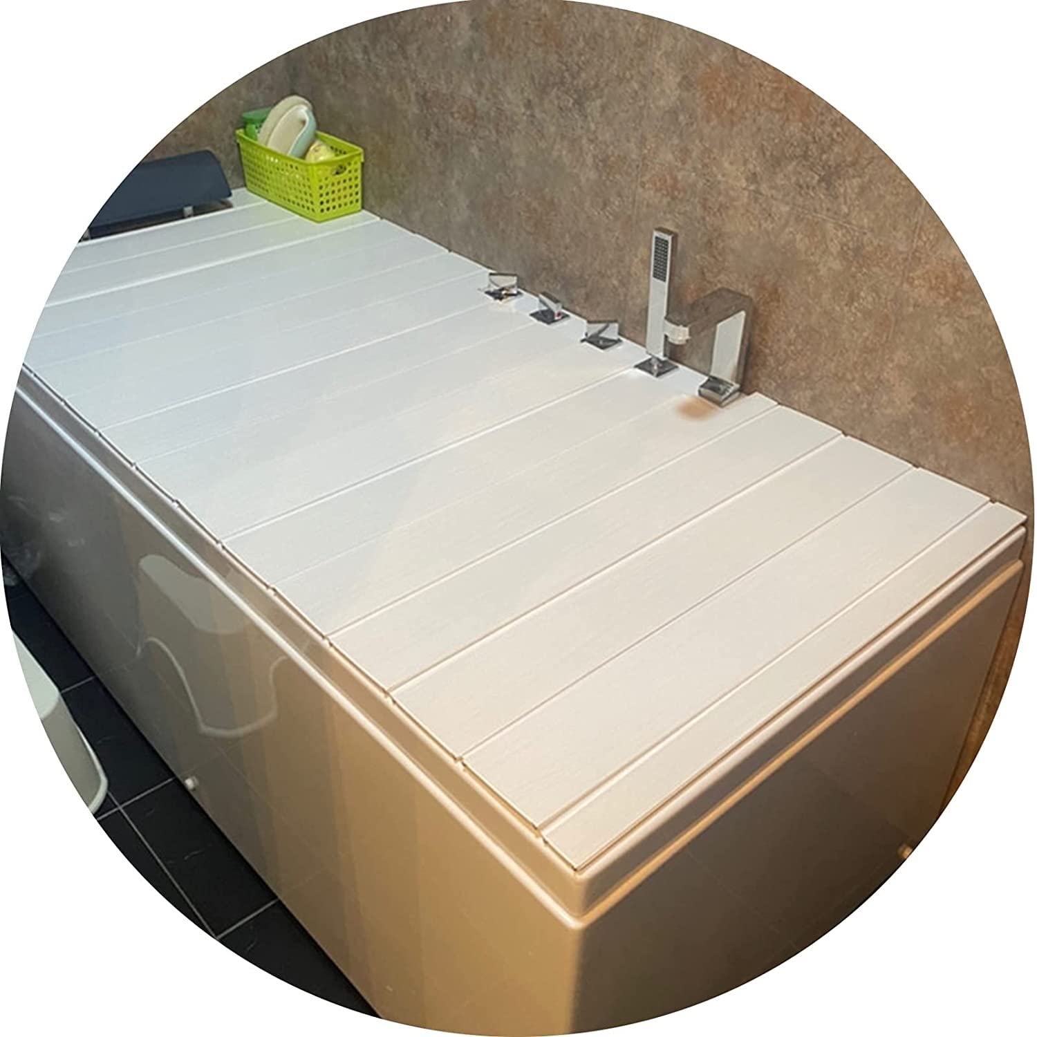 Couvercle de baignoire isolant JATIBOSH en PVC plus épais et pliable
