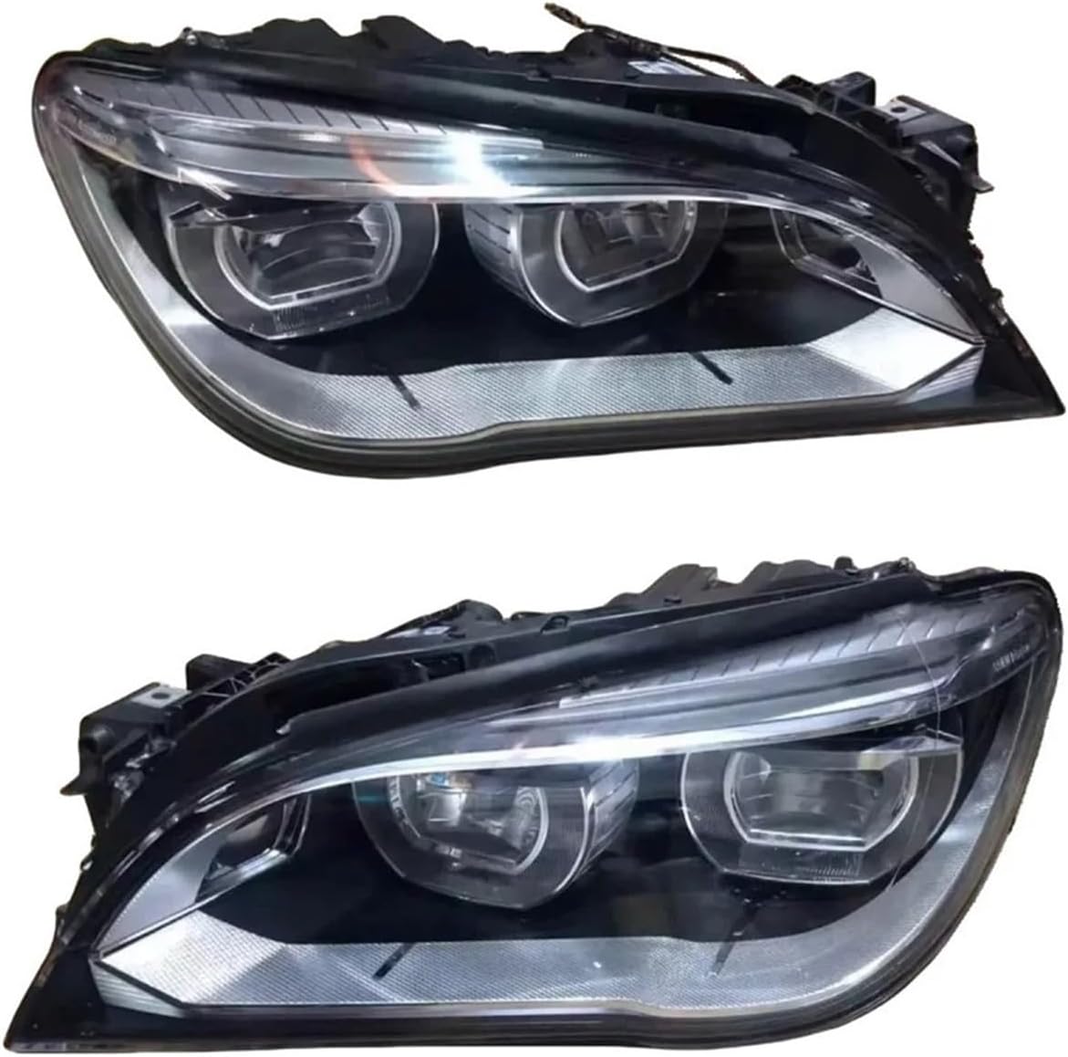 LCBDAHAJ Full LED Left and Right Headlight Assembly for BMW F01 F02 740/750i