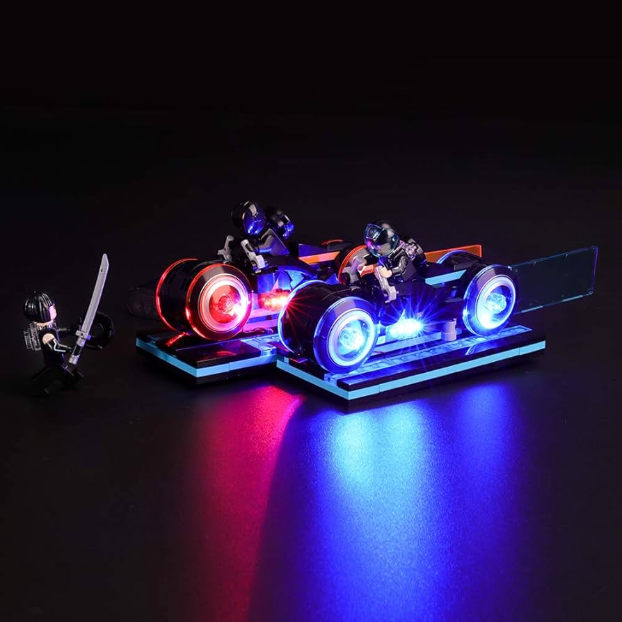 Tron Legacy トロンバイク ミニチュアモデル LED付き Amazon.com: AobiKSEY TRON Legacy Building Set, Tron Light