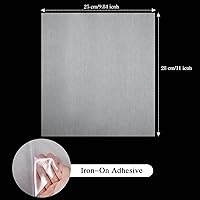 Vista 2 de Parche adhesivo para planchar de doble cara, parche adhesivo térmico para ropa, tela de interfaz fusible, parches ligeros