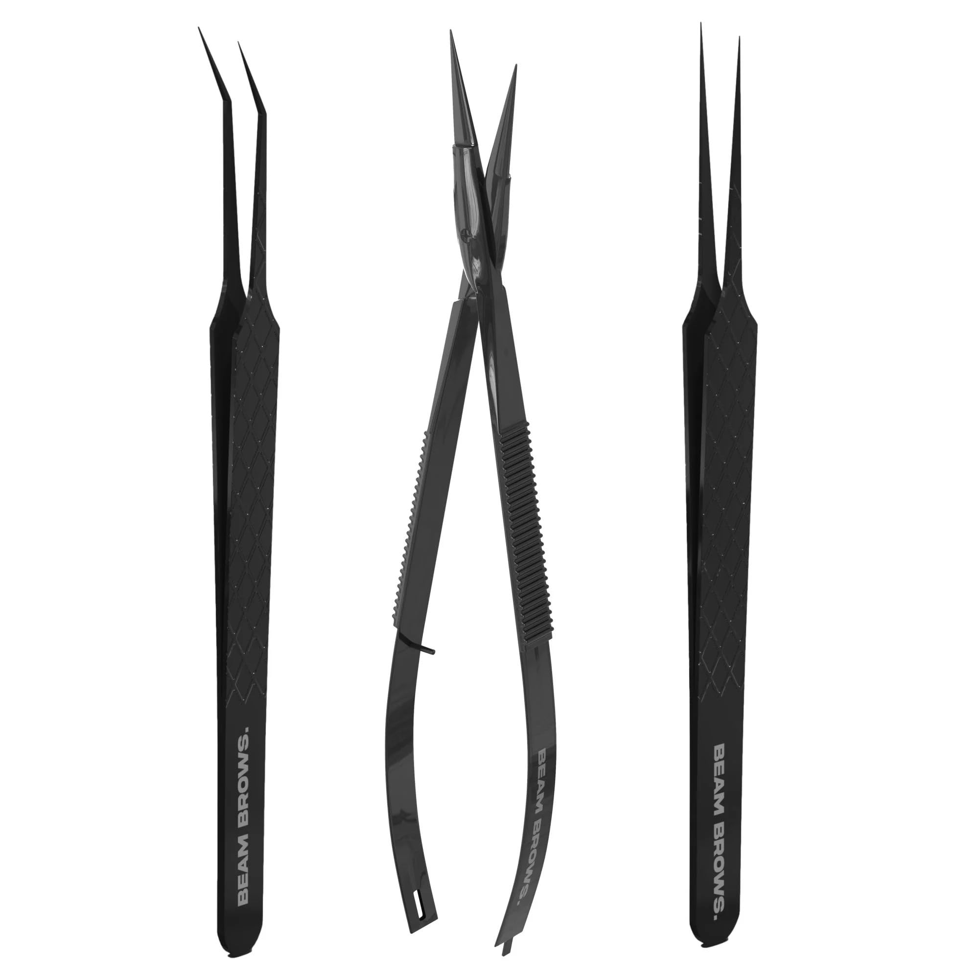 AURA Monaco | Brow Extensions Set Premium– 100% Echthaar in 3 Farben, Brow Extension Kit für 40+ Behandlungen – Professionelle Augenbrauenverlängerung für Studios