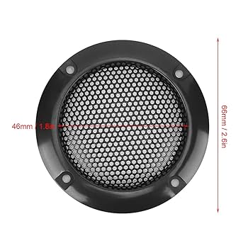 Amazon.co.jp: 2インチメタル光沢オーディオスピーカーカバー、4