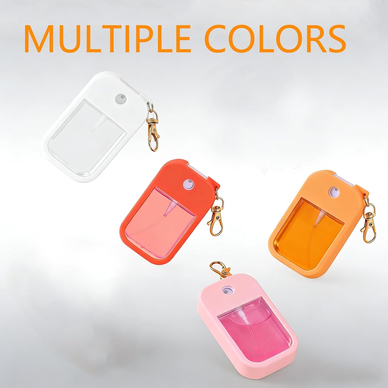 Protective Silicone Case for Touchland Hand Sanitizer with Keychain | Compatible with Power Mist & Glow Mist 1 fl oz | Anti-Slip Grip, Travel Cover Sleeve