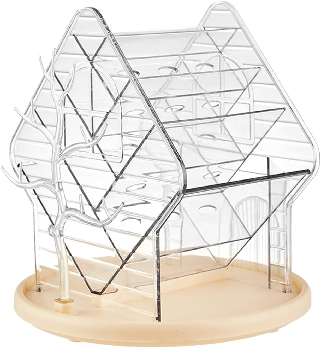 360 Degree Rotating Makeup Organizers Premium Materials Makeup Organizers with Clear Visibility and Storage for Women