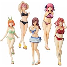 Zhongkaihua The Quintessential Quintuplets Nakano Ichika/Nino/Miku/Yotsuba/Itsuki Figures Pajamas Swimsuit Decoration Office