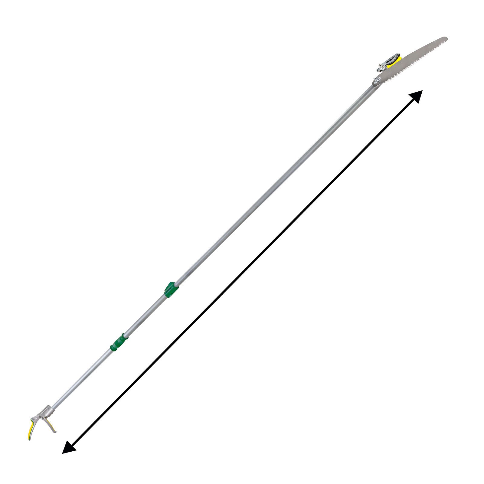 DEMA Alu Teleskop Astschere & Baumschere – Astsäge mit 6-stufiger Längenverstellung bis 120 cm, ideal für Garten & Baumarbeiten