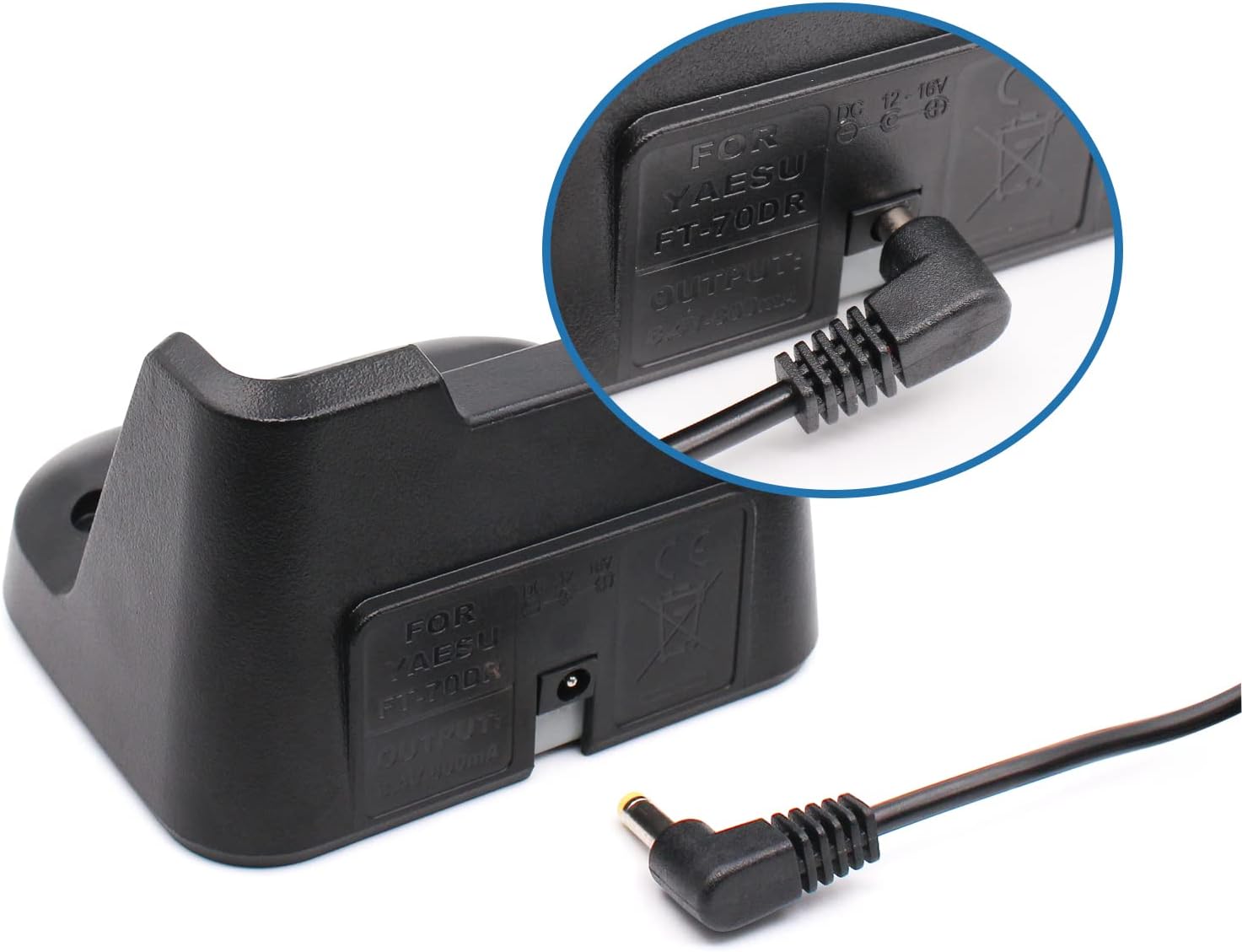 SBH-28 Desktop Rapid Charger for Yaesu FT-70DR FT-70D FT-70 Radio Yaesu SBR-24li Battery Charger