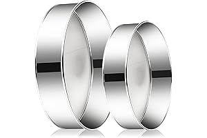 2 Pack Stainless Steel Fine Mesh Flour Sifter for Baking, 8-Inch and 10-Inch