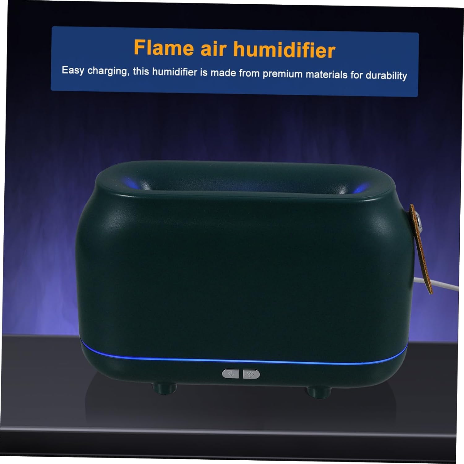 per Uso Domestico Simulazione Fiamma Aromaterapia Diffusore Umidificatore Camera da Letto Luce Ambientale Purificatore d'Aria Casa Intelligente