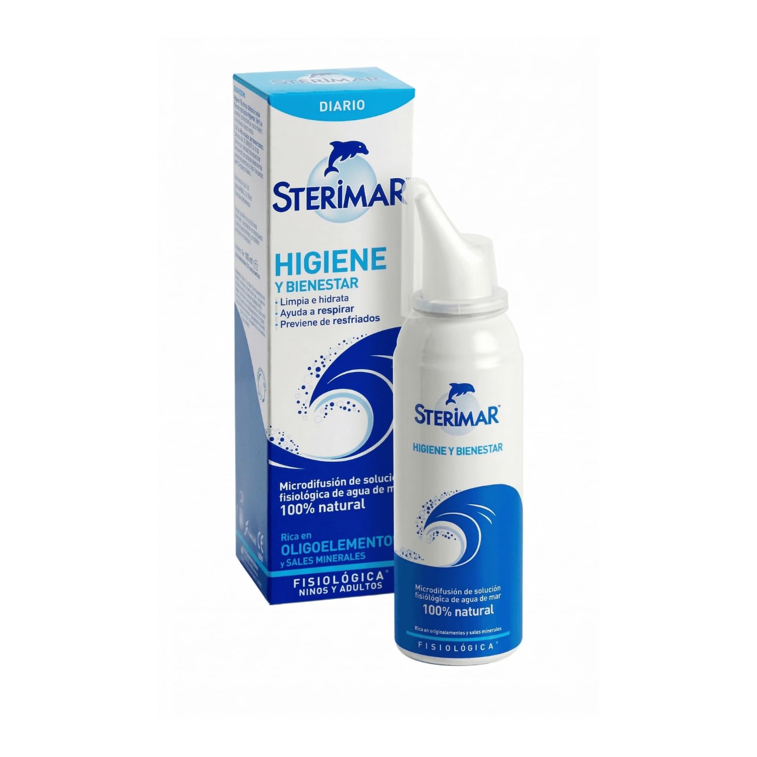 Higiene nasal. STÉRIMAR™ HIGIENE Y BIENESTAR, frasco 100 ml. Reig Jofre