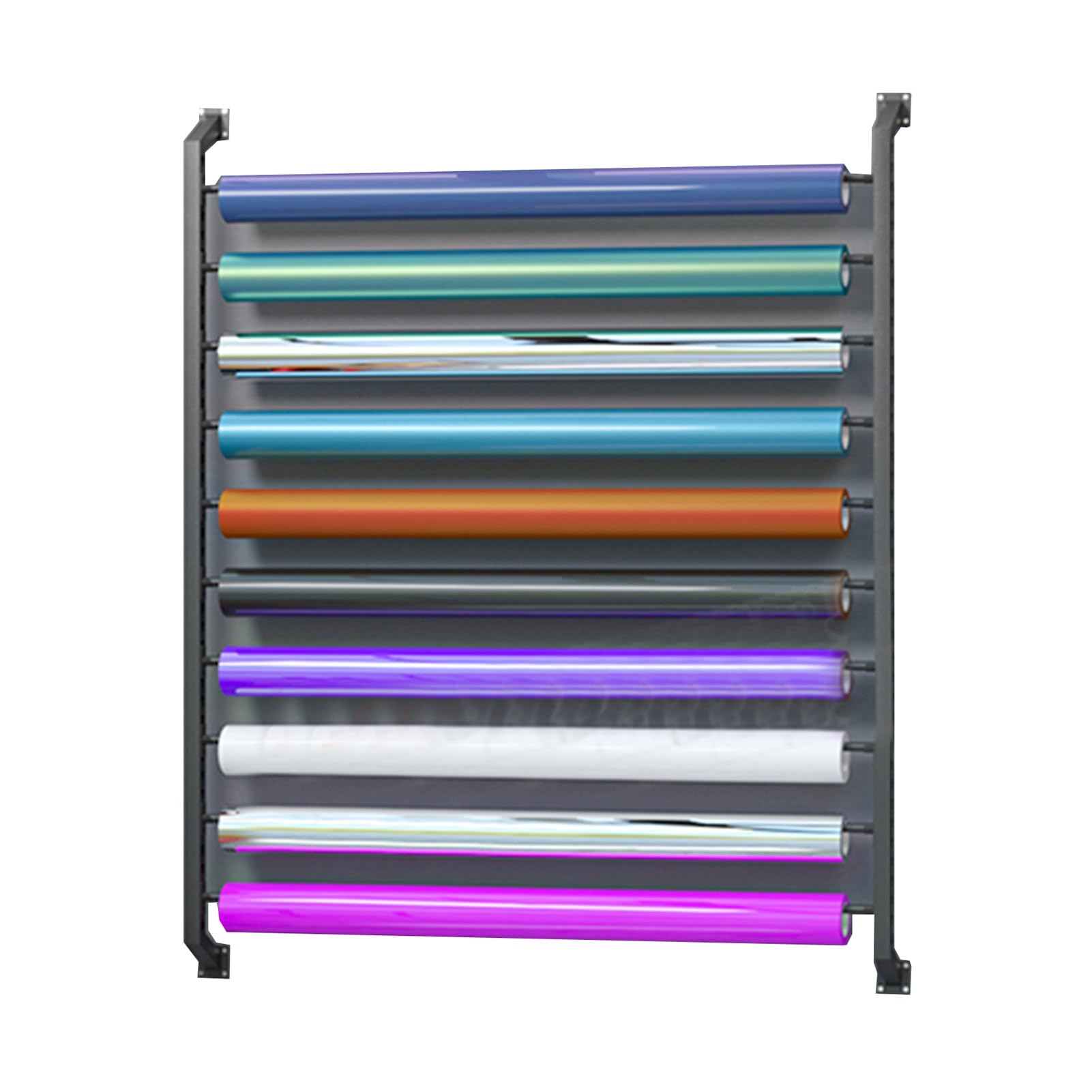 Estante de almacenamiento de tela con barra ajustable para colgar para montaje en pared y organización