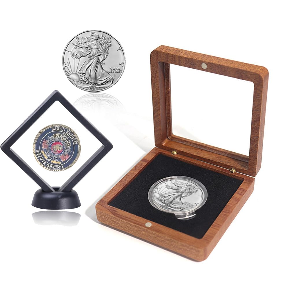 Amazon.com: Challenge Coin Display Case Silver Dollar Coin Holder
