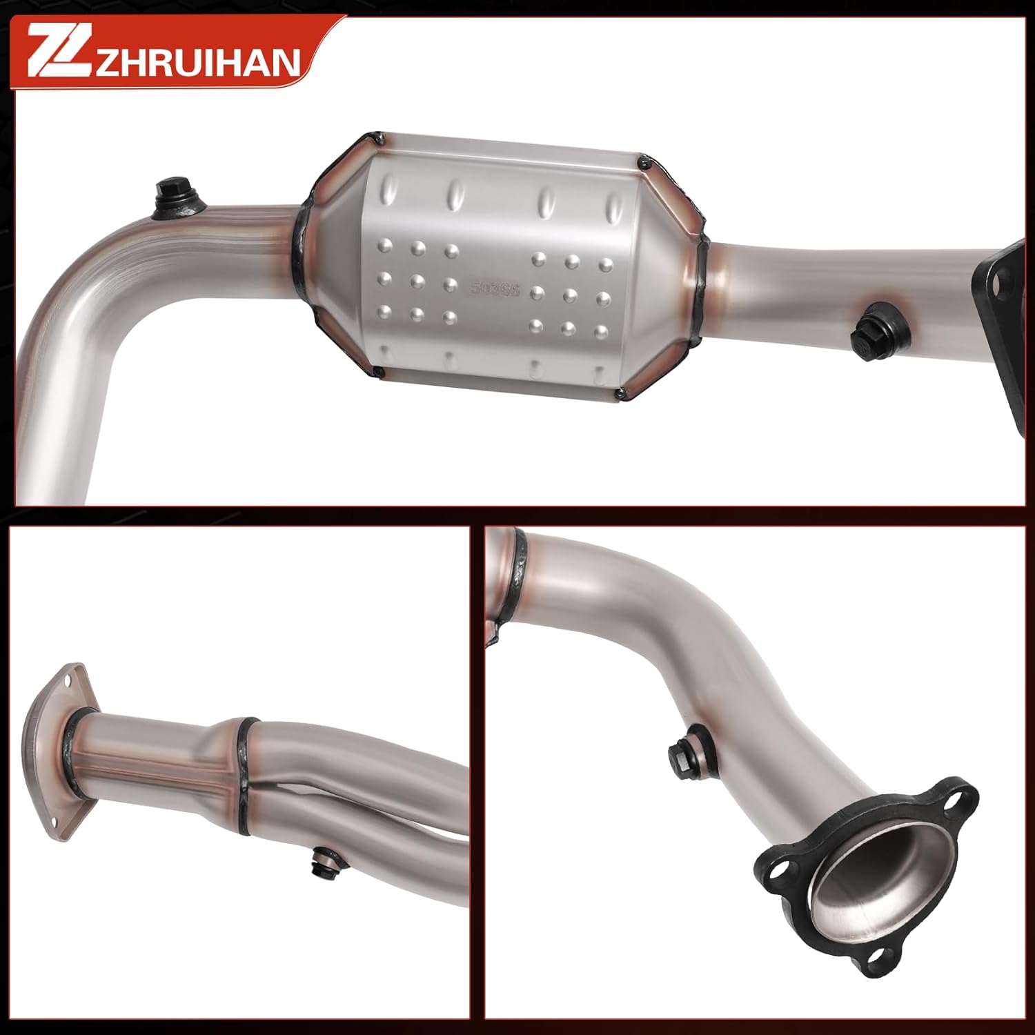 High Flow Catalytic Converter Kit Compatible with 1999-2006 Silverado 1500 / Sierra 1500, Escalade/Avalanche/Tahoe/Suburban/Sierra 1500 Classic - 4.3L 4.8L 5.3L EPA, OE: 18010, 50511