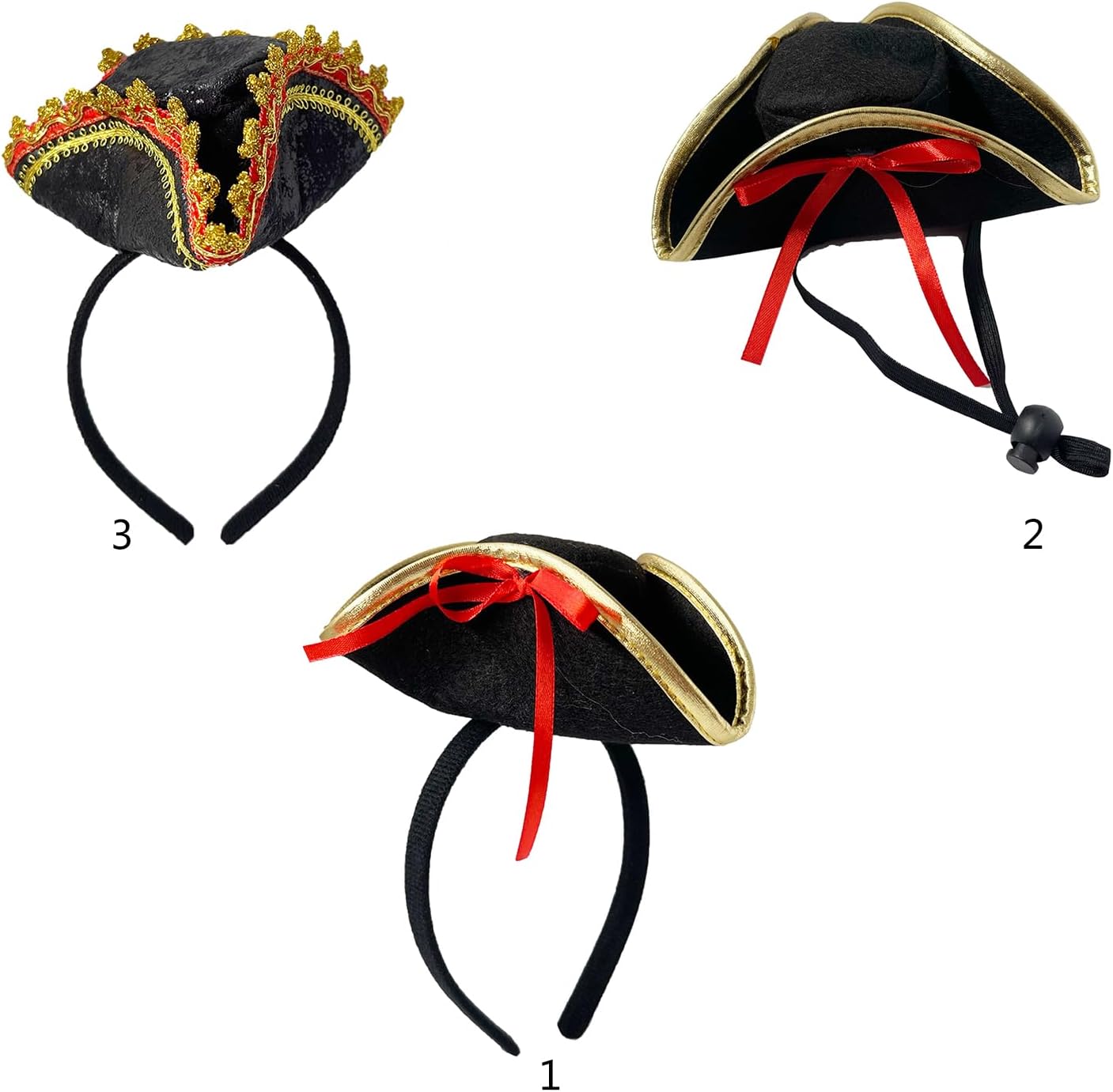 [FUZYXIH] Halloween Party Pirate Pretend Headband Pirate Hair Hoop Stage Prop Hairband for Kids Dress Up Zella