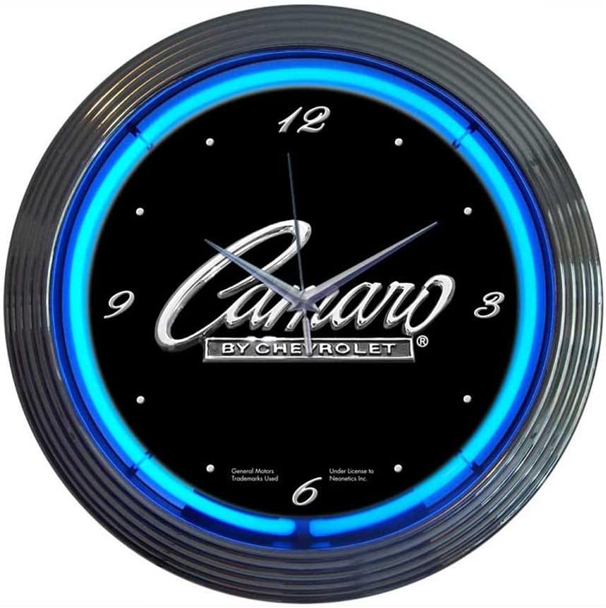 Neonetics Decorative Gm Camaro Script Neon Wall Clock