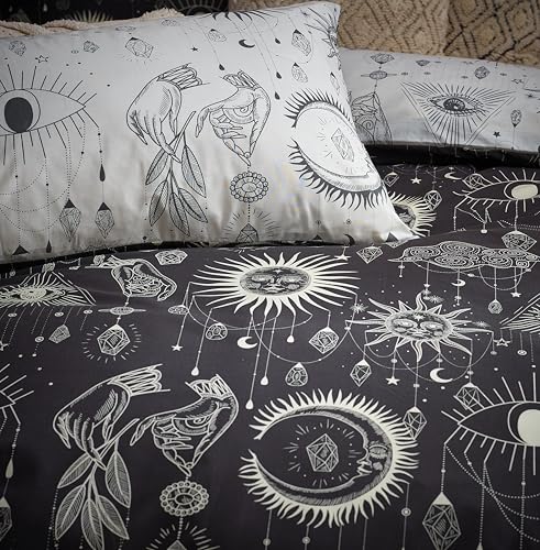 Housse de couette double Constellation imprimé graphique multicolore - 5