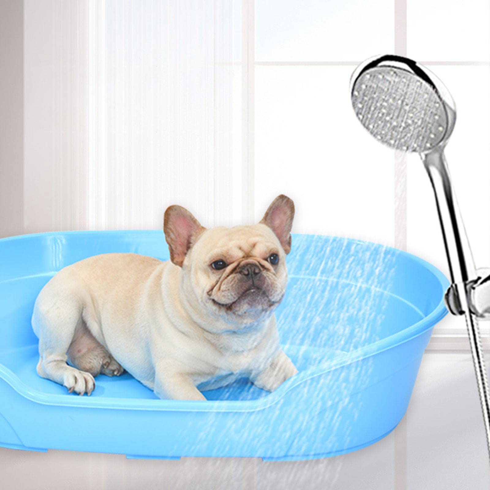 Cama para Gatos, Manta de Baño, Cojín Antideslizante, Nido, Alfombrillas Acogedoras, Caseta para Perros, Baño para Gatitos, Azul, 57cmx37.6cmx14cm