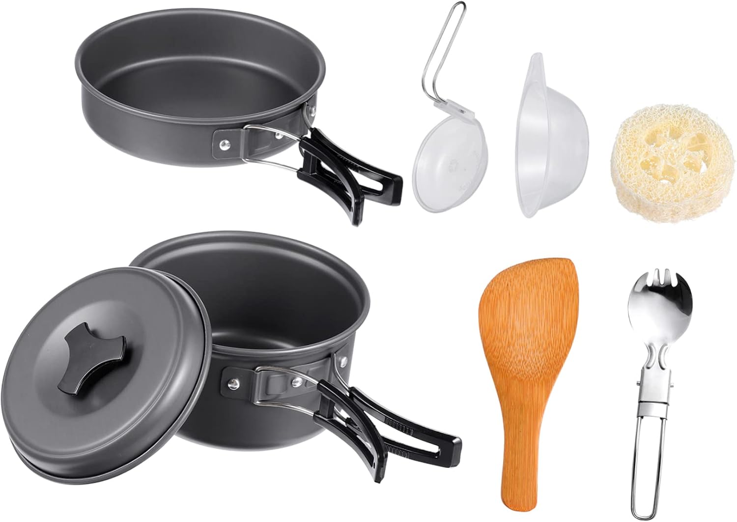 Holibanna Portable Camping Cookware Aluminium Alloy for Outdoor Hiking