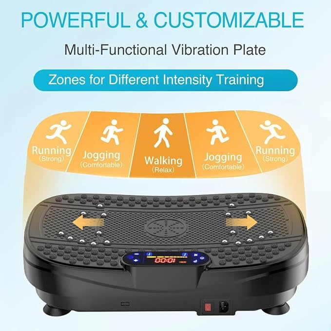 Plataforma Vibratoria Fitness Full Body 8 kg Negro miniatura 2